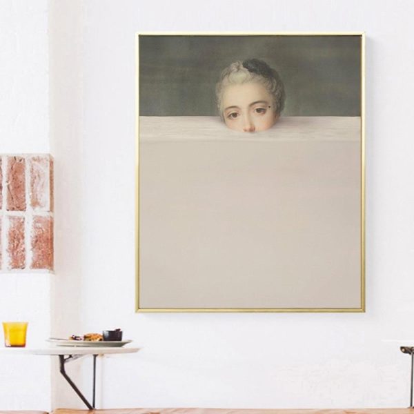 Creative Portrait Famous Paintings Spoof Wall Art Canvas Print - Image 5