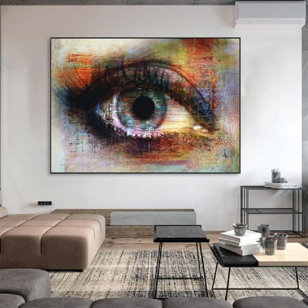 Abstract Colorful Eye Canvas Print Picture - Image 4