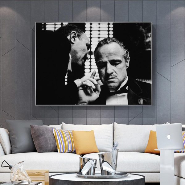 Godfather Vintage Movie Wall Art Canvas Print