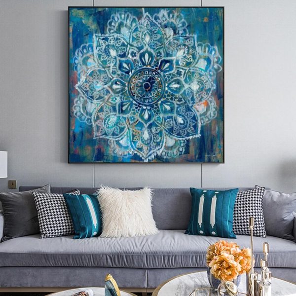 Abstract Magic Mandala Wall Art Canvas Print