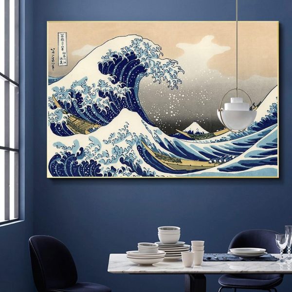 The Great Wave off Kanagawa Canvas Katsushika Hokusai Wall Art Canvas Print - Image 3