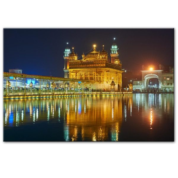 Indian Amritsar Golden Temple Wall Art Canvas Print - Image 2