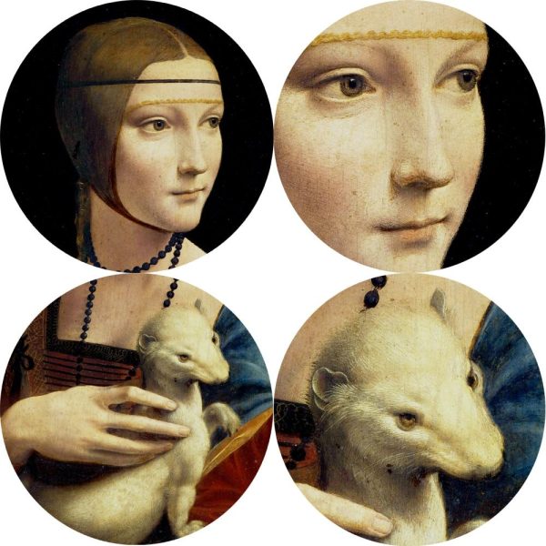 The Lady with an Ermine Leonardo Da Vinci Wall Art Canvas Print - Image 4