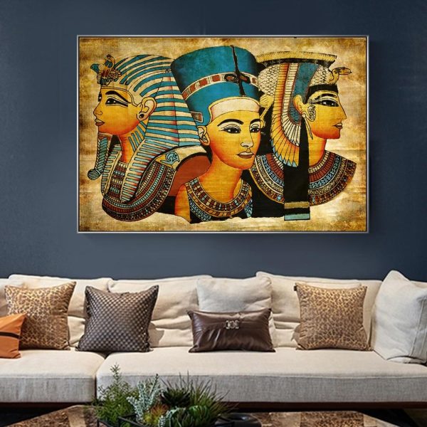King Tut, Nefertiti and Cleopatra Wall Art Canvas Print - Image 2