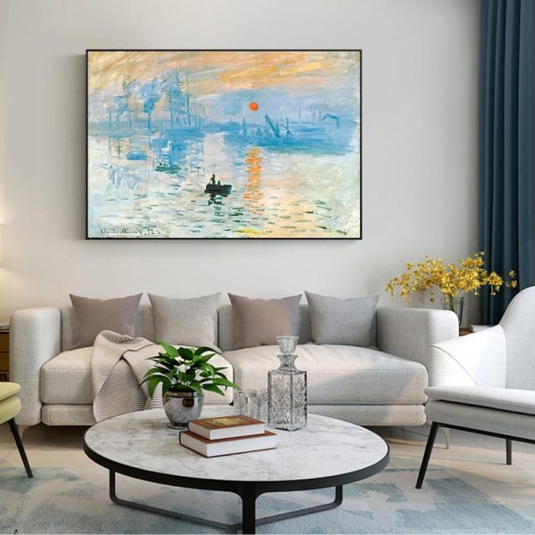 Impression Sunrise Claude Monet Wall Art Canvas Print - Image 2