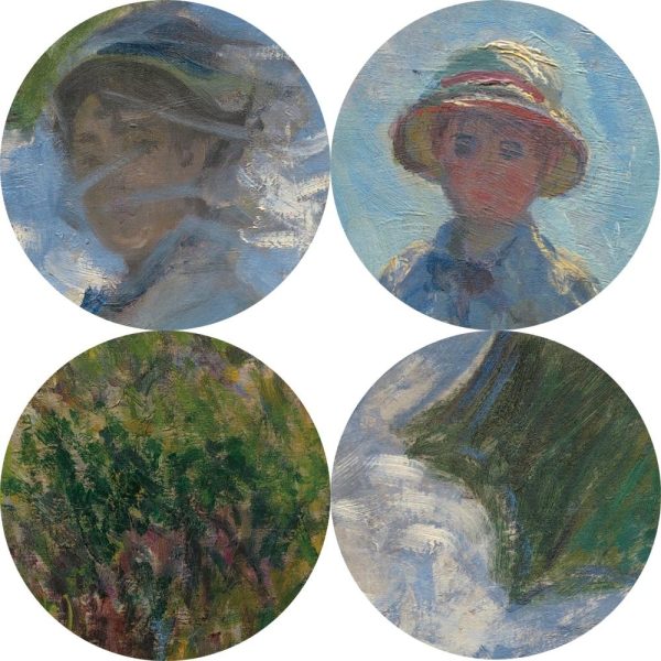Woman with an Umbrella Claude Monet Wall Art Canvas Print - Image 4