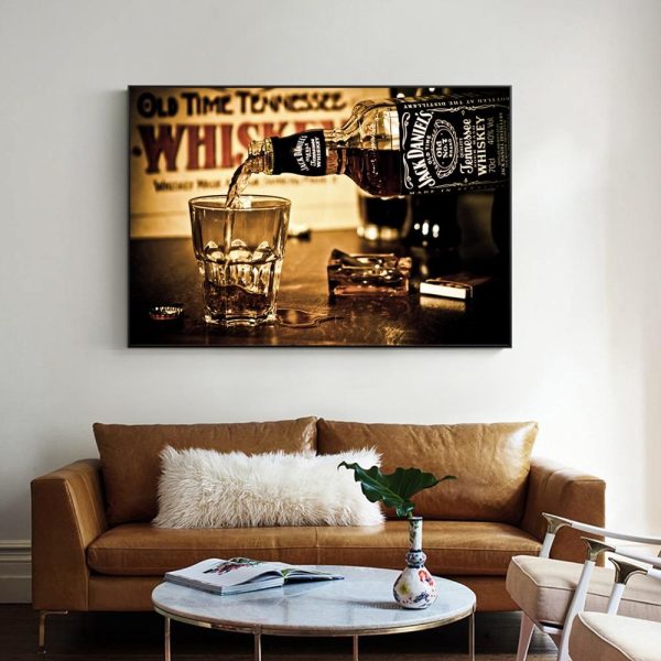 Whiskey Jack Daniels Wall Art Canvas Print - Image 6