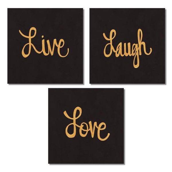 Modern Text Live Love Laugh Wall Art Canvas Print - Image 10