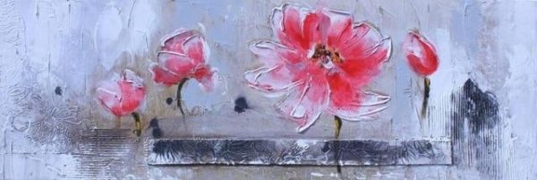 Abstract Flowers Oil Canvas Wall Paintings - Image 10