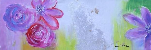 Abstract Flowers Oil Canvas Wall Paintings - Image 29
