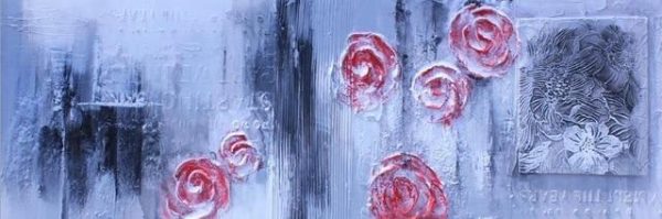 Abstract Flowers Oil Canvas Wall Paintings - Image 20