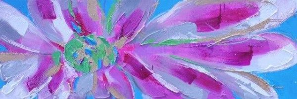 Abstract Flowers Oil Canvas Wall Paintings - Image 17