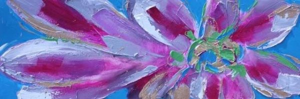 Abstract Flowers Oil Canvas Wall Paintings - Image 18