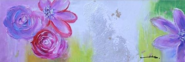 Abstract Flowers Oil Canvas Wall Paintings - Image 25