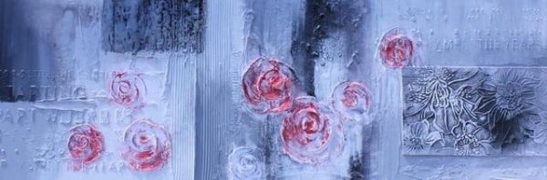 Abstract Flowers Oil Canvas Wall Paintings - Image 19