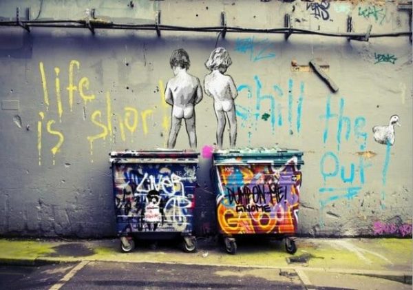 Life is Short Street Graffiti Wall Art Canvas Print - Image 7