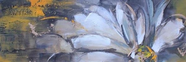 Abstract Flowers Oil Canvas Wall Paintings - Image 16