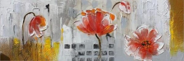 Abstract Flowers Oil Canvas Wall Paintings - Image 8