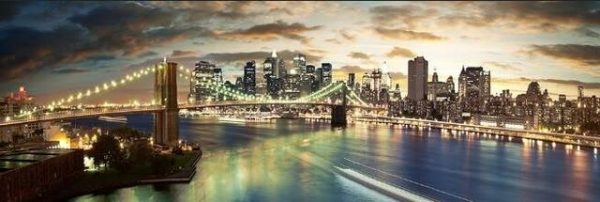 Brooklyn Bridge Night New York Wall Art Canvas Print - Image 7