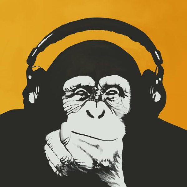 Graffiti Funny Orangutan Wall Art Canvas Picture - Image 11