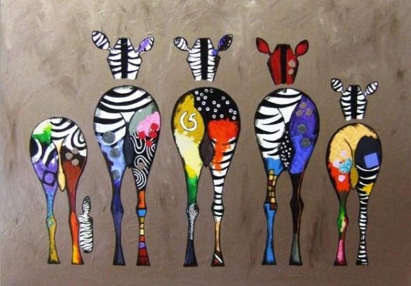 Abstract Zebra Canvas Art Paintings - Image 7