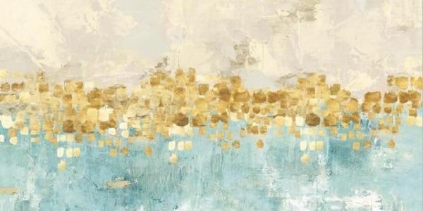 Golden Dots Soft Color Wall Art Canvas Print - Image 7