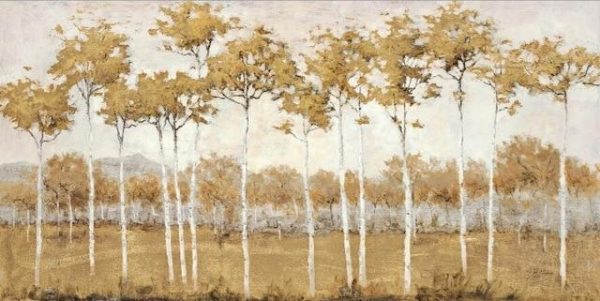 Golden Trees Wall Art Canvas Print - Image 7