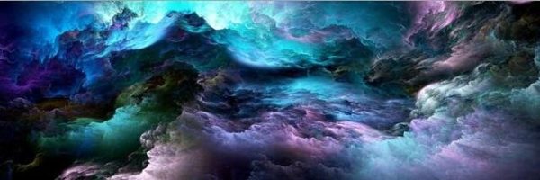 Dark Space Clouds Wall Art Canvas Print - Image 7