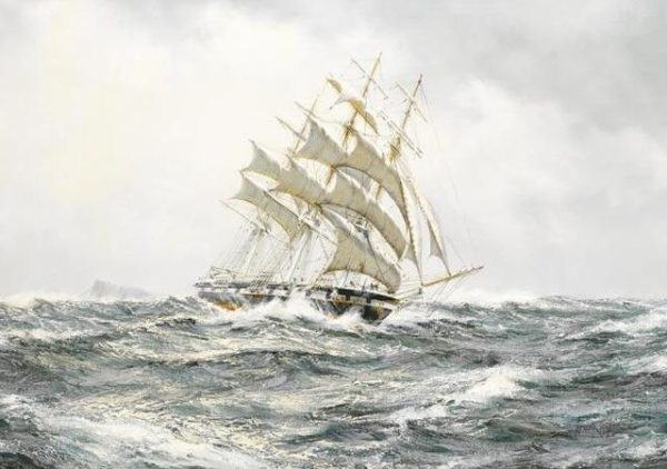 Seascape Ship Sailing Wall Art Canvas Print - Image 7
